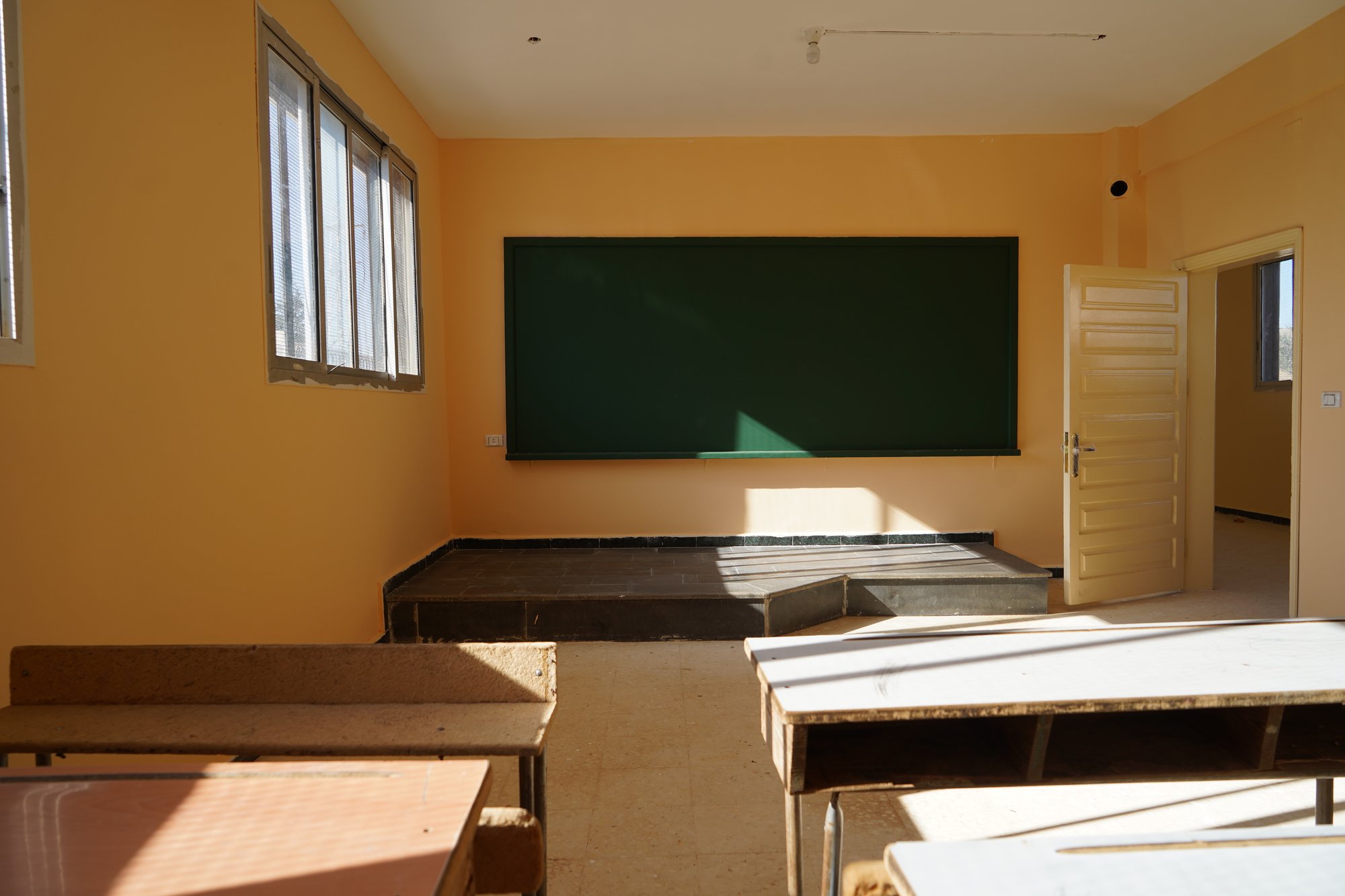 A rebuilt school in Sweida restored by Uncle T
